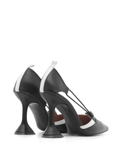Gala Women's Stiletto Black-White Leather