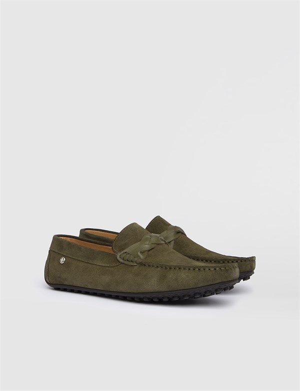 Ganta Khaki Suede Men's Moccasin