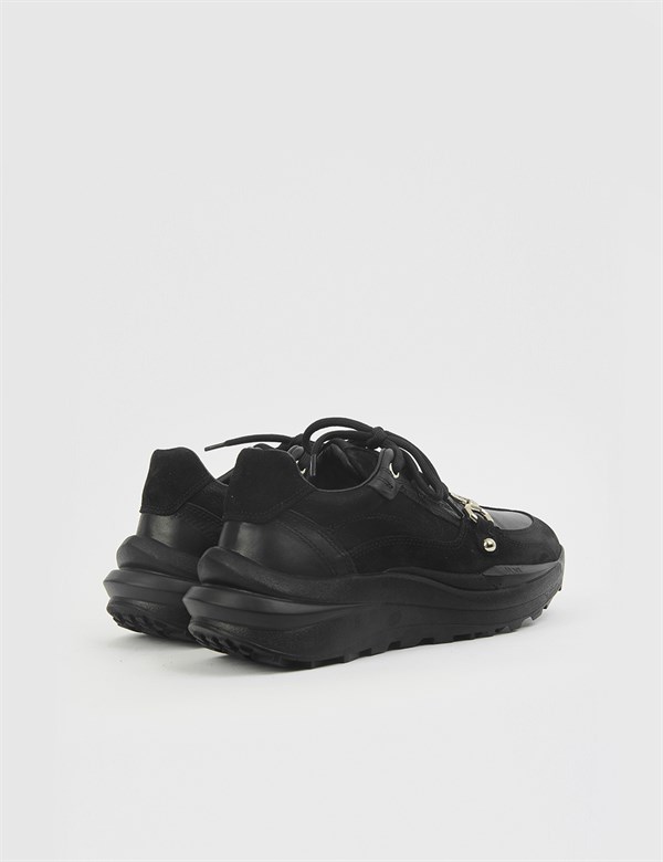 Genry Black Leather Women's Sneaker