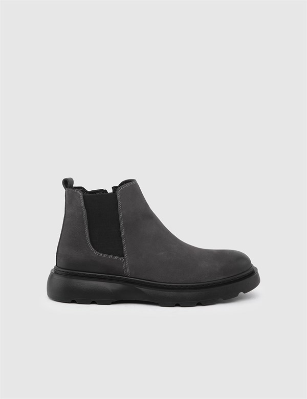 Gouda Grey Nubuck Leather Men's Boot