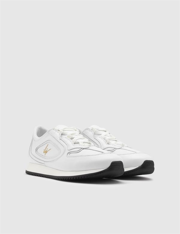Hevert White Leather Men's Sneaker