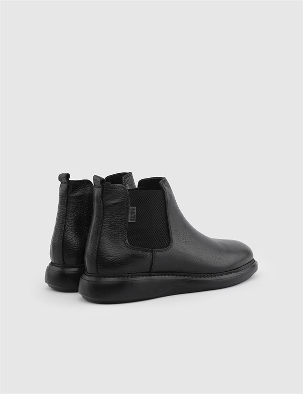 Ilex Black Floater Leather Men's Boot