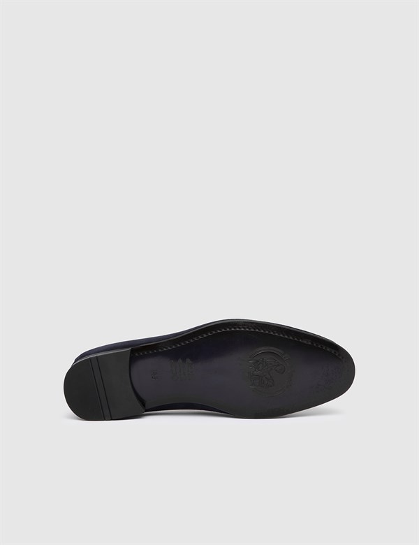 Iselin Navy Blue Suede Leather Men's Classic Shoe