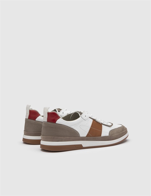 Johannes Mink Suede-White Leather Men's Sneaker