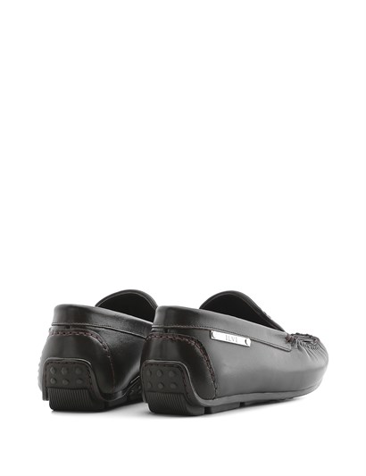 Jolanka Men's Moccasin Brown Braid Nappa