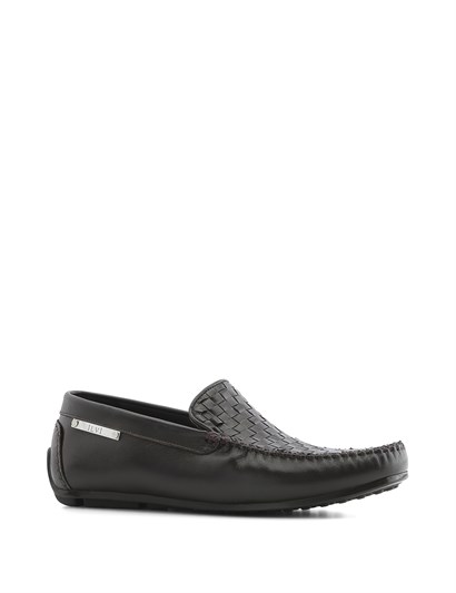 Jolanka Men's Moccasin Brown Braid Nappa