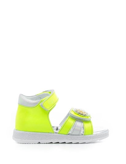 Jung Girls' Sandal Yellow Leather