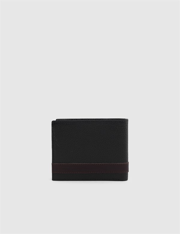 Jura Black Floater Leather-Brown Leather Men's Wallet