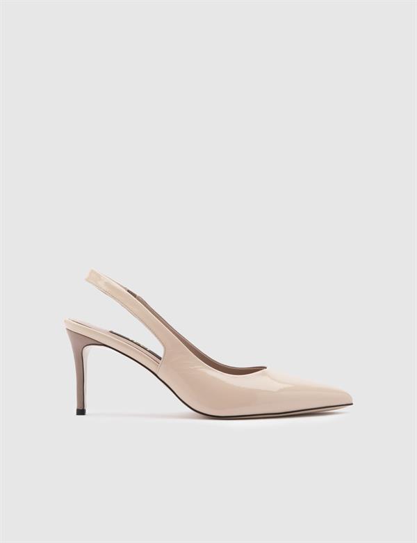 Kamballa Mink Patent Leather Women's Heeled Sandal