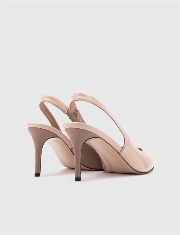 Kamballa Mink Patent Leather Women's Heeled Sandal