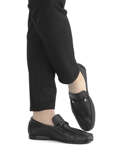 Kelly Men's Moccasin Black Floater