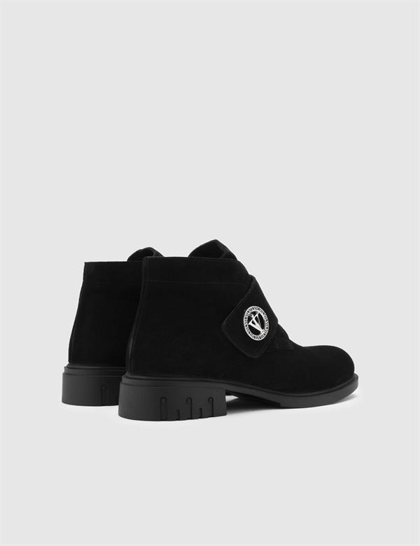 Kepa Black Suede Leather Women's Boot