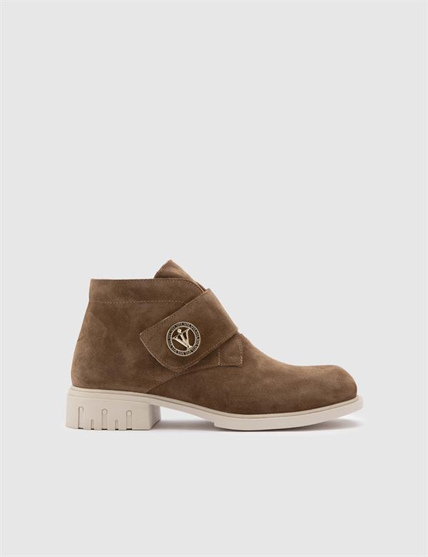 Kepa Saddle Brown Suede Leather Women's Boot