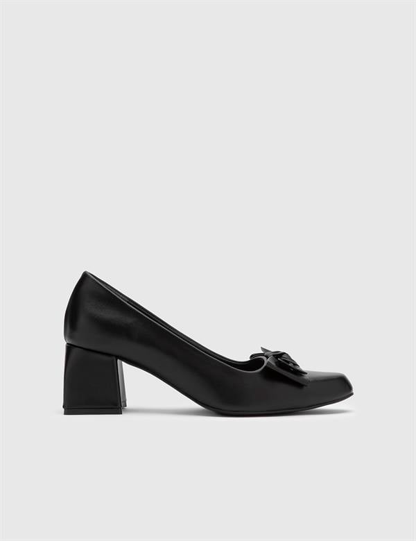 Kersten Black Leather Women's Pump