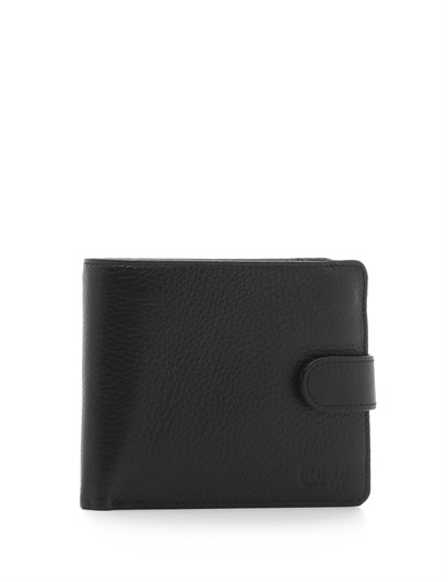 Kieth Men's Wallet Black Leather