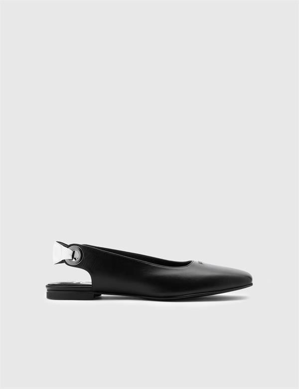 Kimba Black Leather Women's Sandal