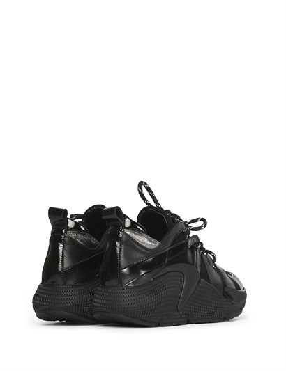Kliti Women's Sneaker Black Leather