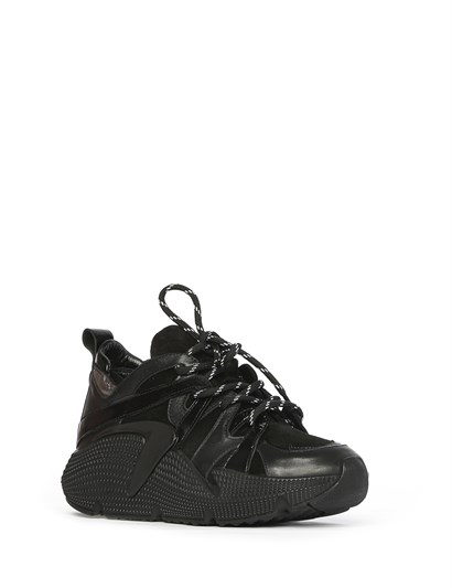 Kliti Women's Sneaker Black Leather