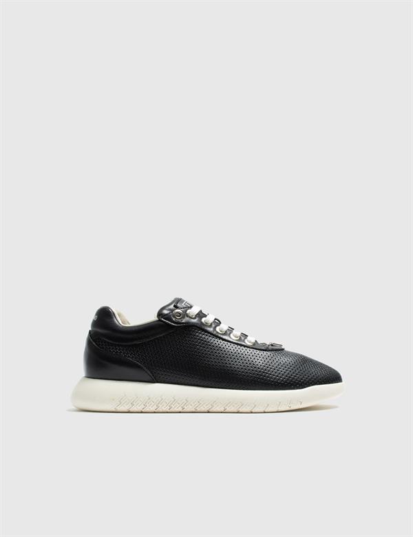 Krokus Black Leather Women's Sneaker