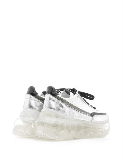 Kurt Women's Sneaker Metallic Silver Leather
