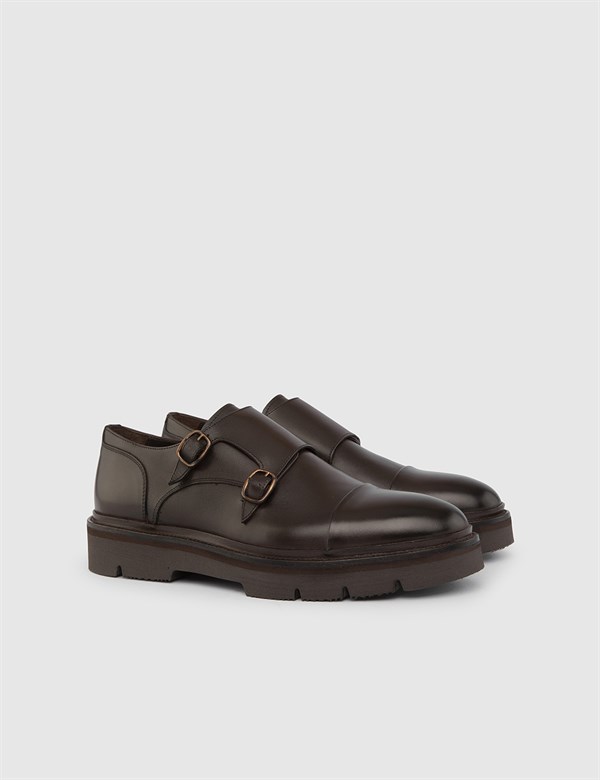 Lanus Antique Brown Leather Men's Daily Shoe