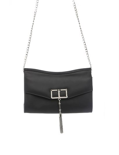 Lauren Women's Shoulder Bag Black Leather