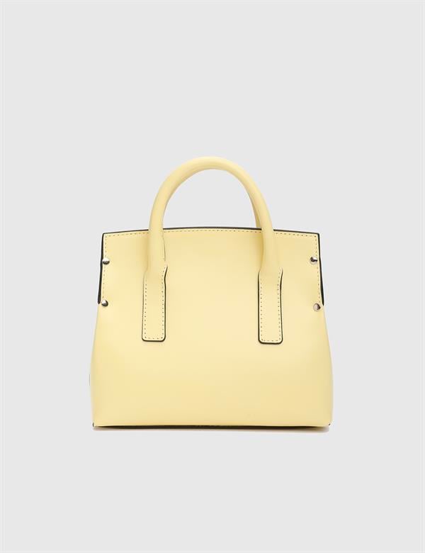 Lazare Yellow Printed Leather Women's Handbag
