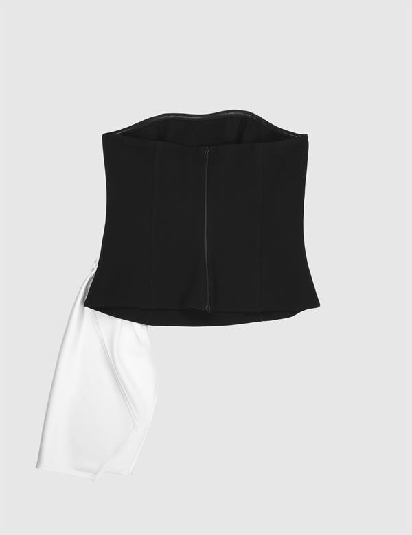 Lemira Black White Women's Blouse