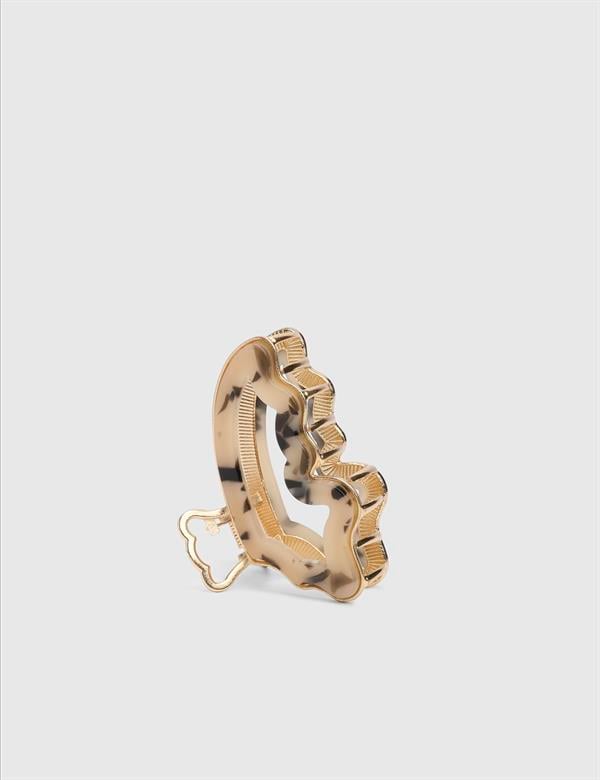 Letha Beige Women's Hair Tie