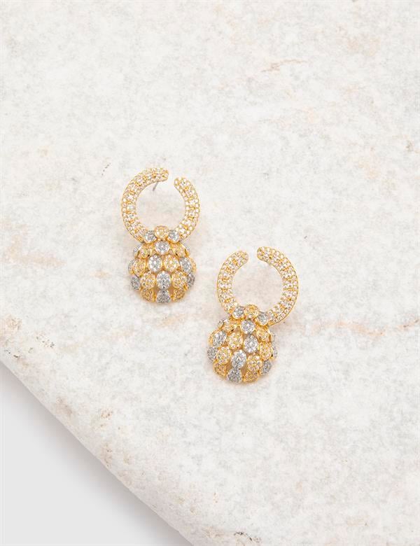 Lilya Gold-Silver Women's Earrings