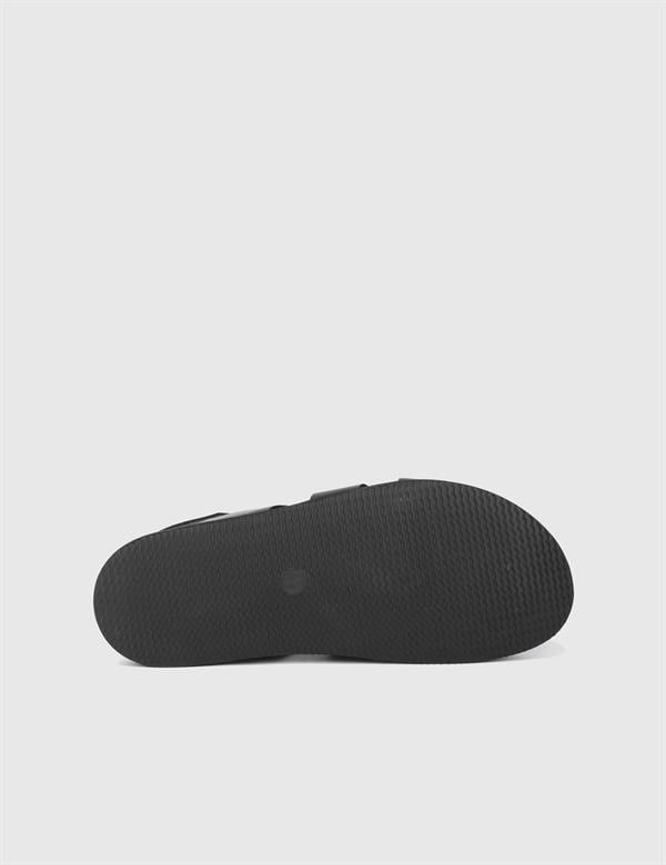 Lismore Black Leather Men's Sandal