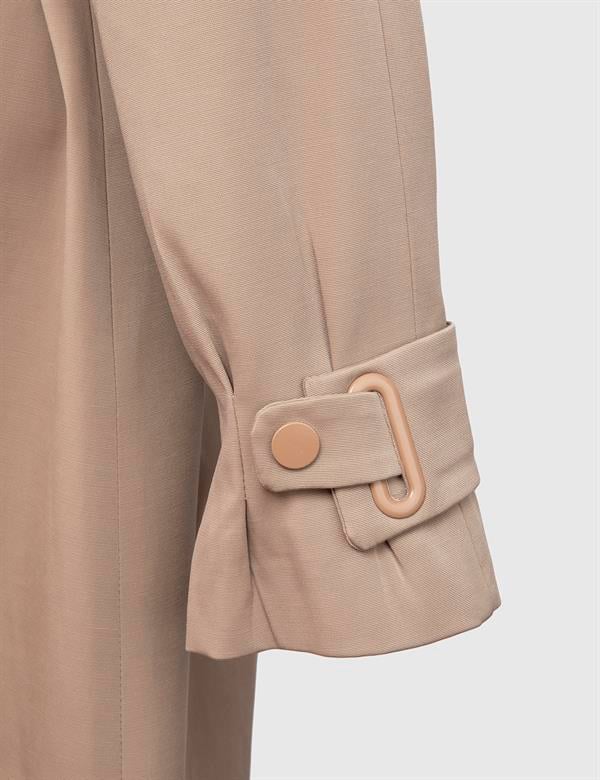 Dian Camel Cotton Women's Blazer