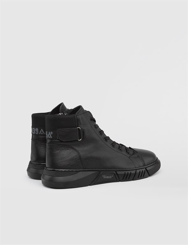 Lonicera Black Nappa Leather Men's Boot