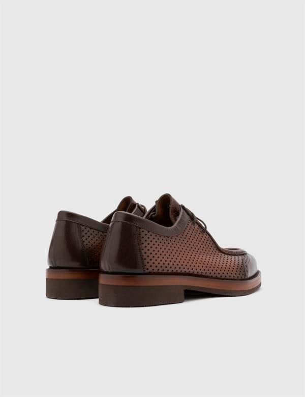 Luigi Brown Buffalo Leather Men's Oxford