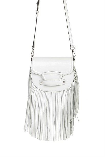 Lunna Women's Shoulder's Bag White Leather