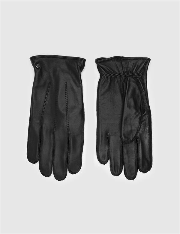 Mahoney Black Men's Leather Gloves