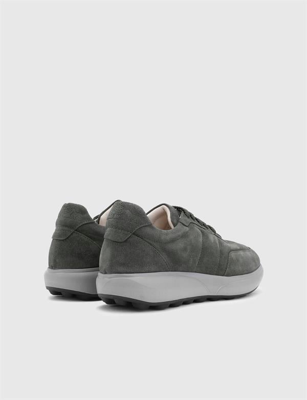 Mahrez Green Suede Leather Men's Sneaker