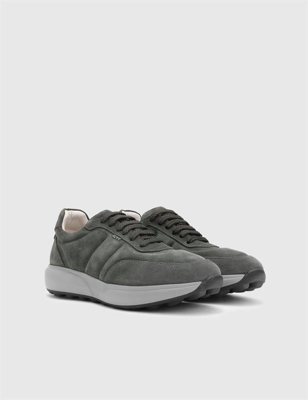 Mahrez Green Suede Leather Men's Sneaker