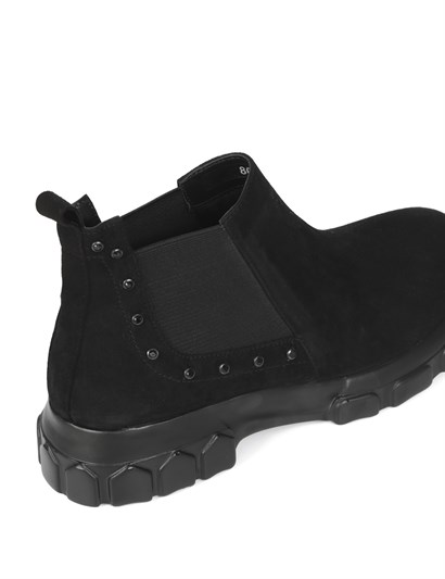 Malvina Women's Boot Black Suede Leather