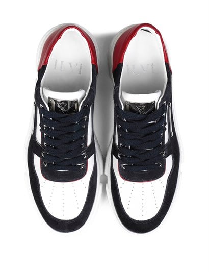 Manfredo Men's Sneaker Navy Blue Multicolor