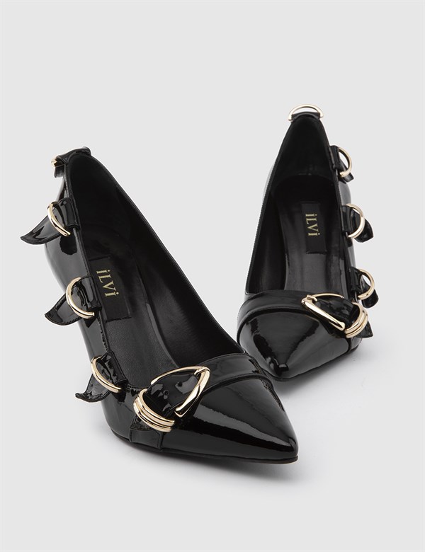 Manuella Black Patent Leather Women's Stiletto