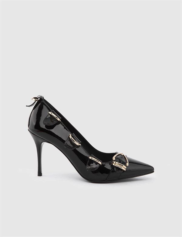 Manuella Black Patent Leather Women's Stiletto