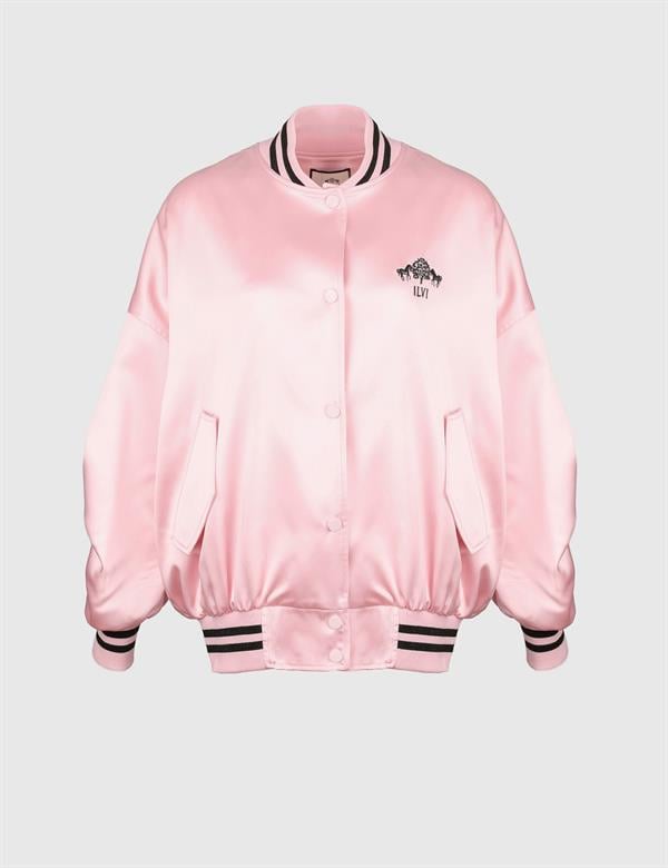 Marinda Pembe Kadın Saten Mont