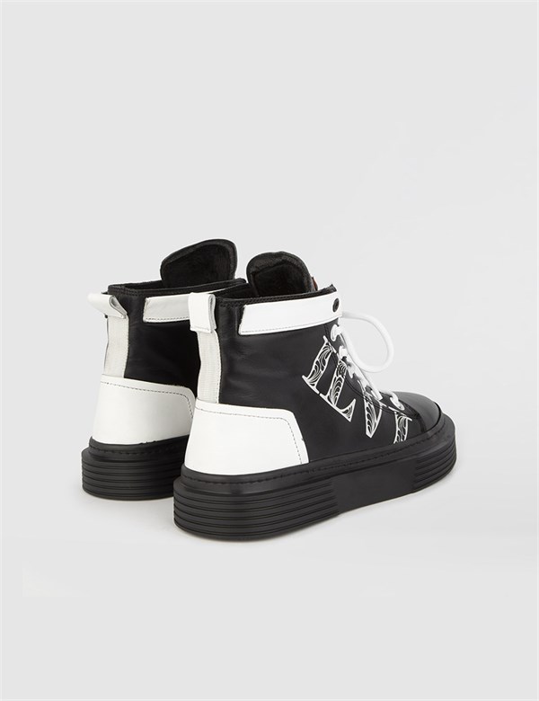 Marke Black Leather Women's Boot