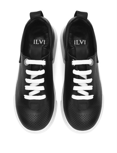 Mary Girls' Sneaker Black Leather