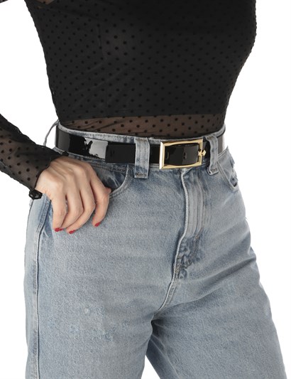 Matilda Women's Belt Black Patent Leather