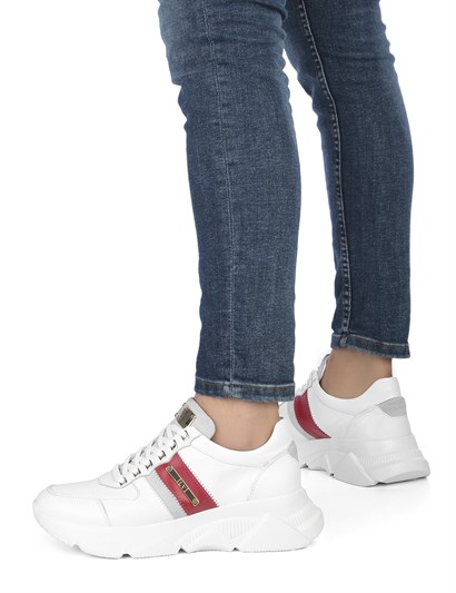 Maximo Men's Sneaker White Nappa