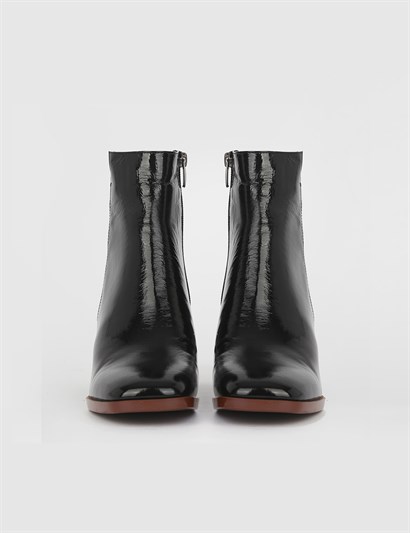 Melisa Black Patent Leather Women's Boot