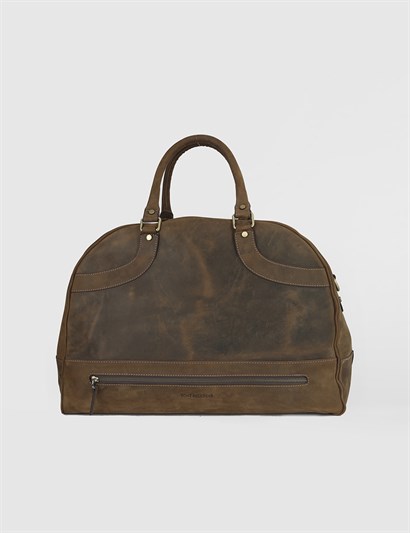 Melo Saddle Brown Leather Men's Handbag