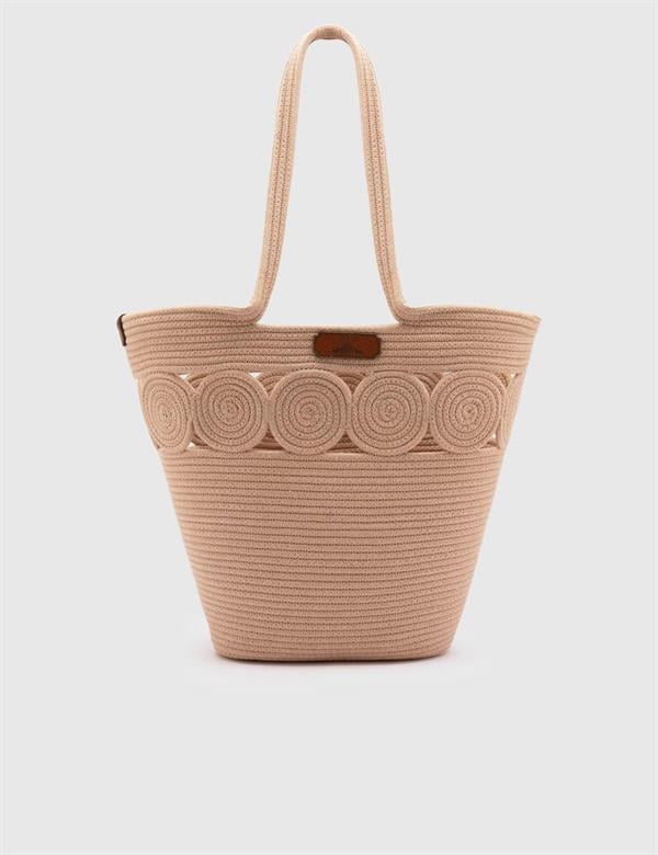 Mercy Beige Women's Beach Bag